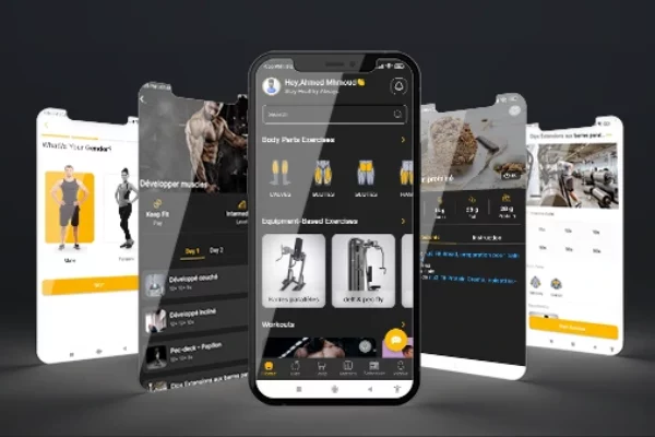 Application pour Fitness, Nutrition et E-Commerce avec IA